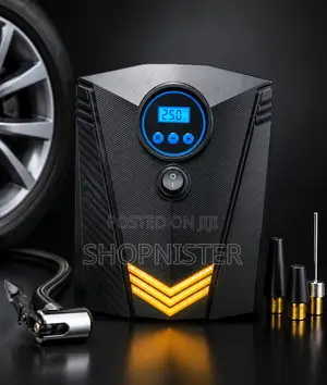 Digital Car Air Pump 12V – Portable Electric Tyre Inflator