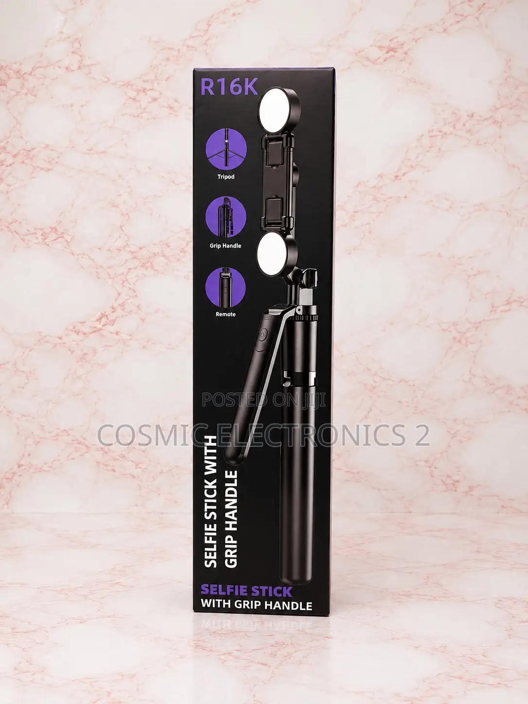 R16K Foldable Selfie Stick Tripod With Bluetooth Remote