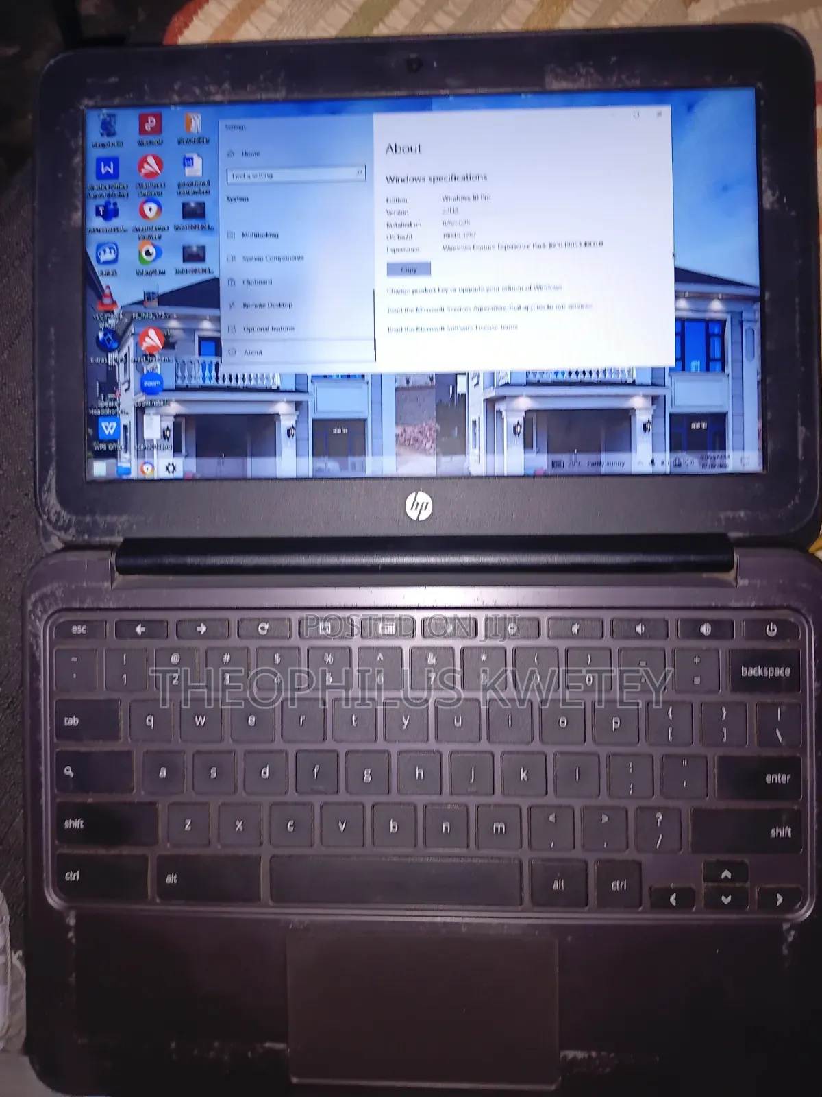 Laptop HP Chromebook 4GB Intel Celeron SSD 16 GB