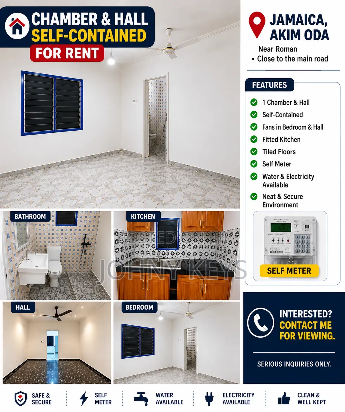 1bdrm House in Birim Central Municipal for rent