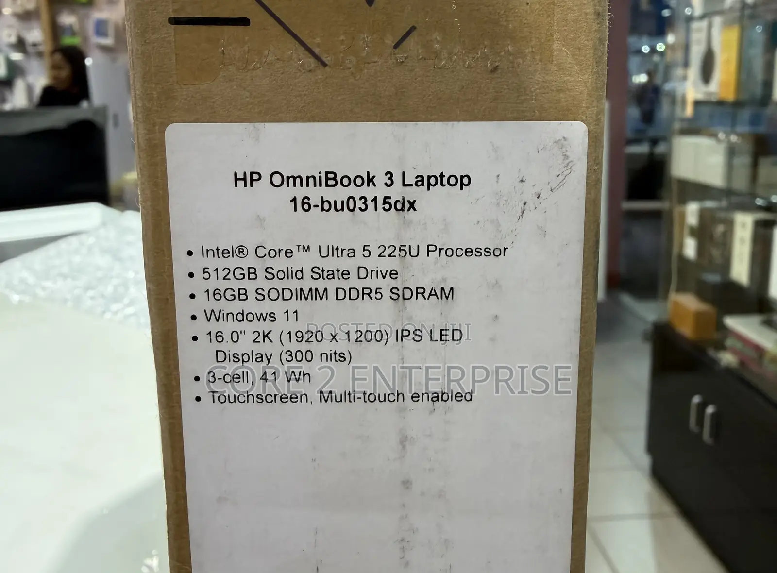 New Laptop HP OmniBook X Flip 16" 16GB Intel Core Ultra 5 SSD 512GB
