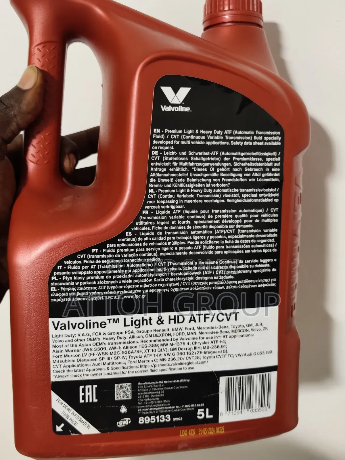 ValvolineTM Light HD ATF/CVT Engine Oil