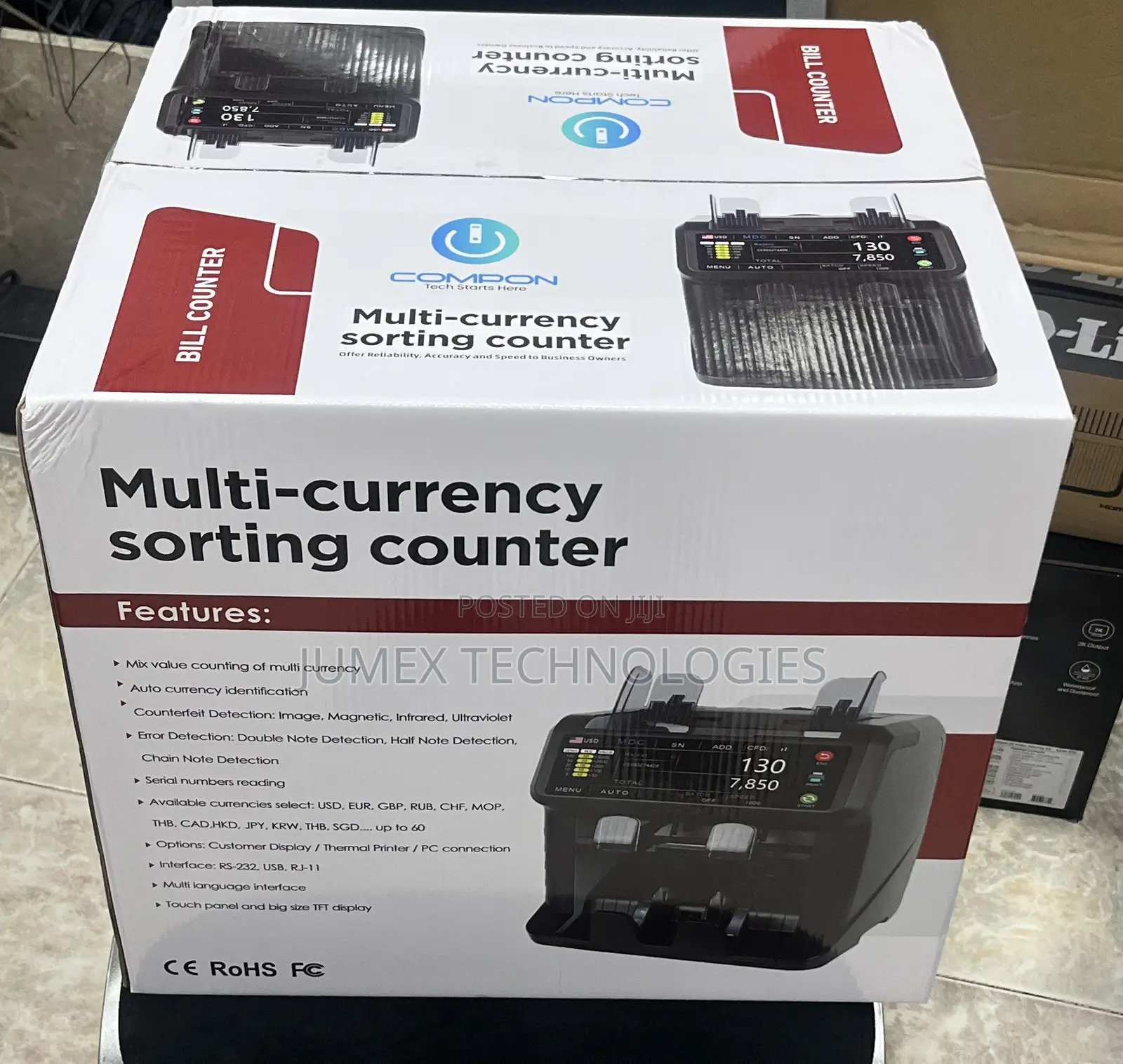 Mix Value Counter Multi-Currency Sorting Counting Machine