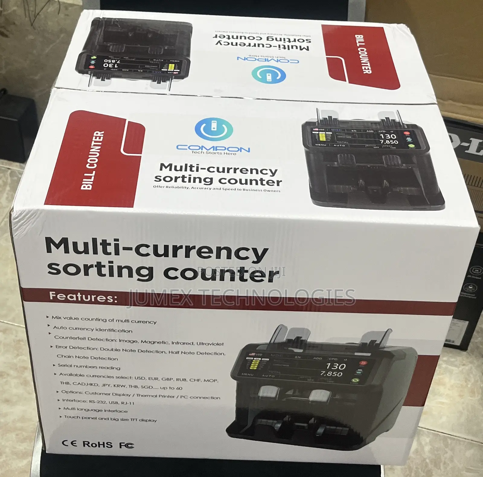 Mix Value Counter Multi-Currency Sorting Counting Machine