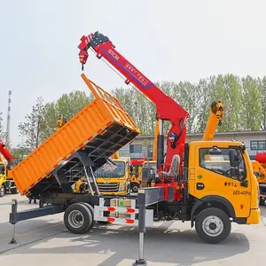 Tipper Truck With Truck‐mounted Crane