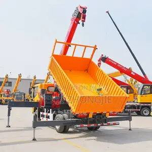 Tipper Truck With Truck‐mounted Crane