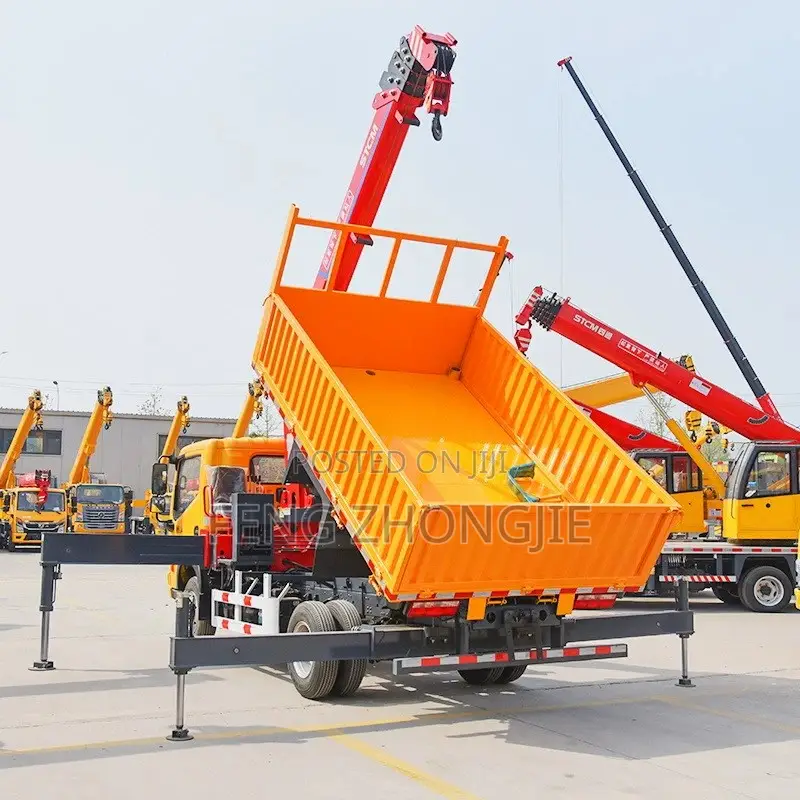 Tipper Truck With Truck‐mounted Crane