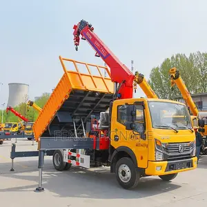 Tipper Truck With Truck‐mounted Crane