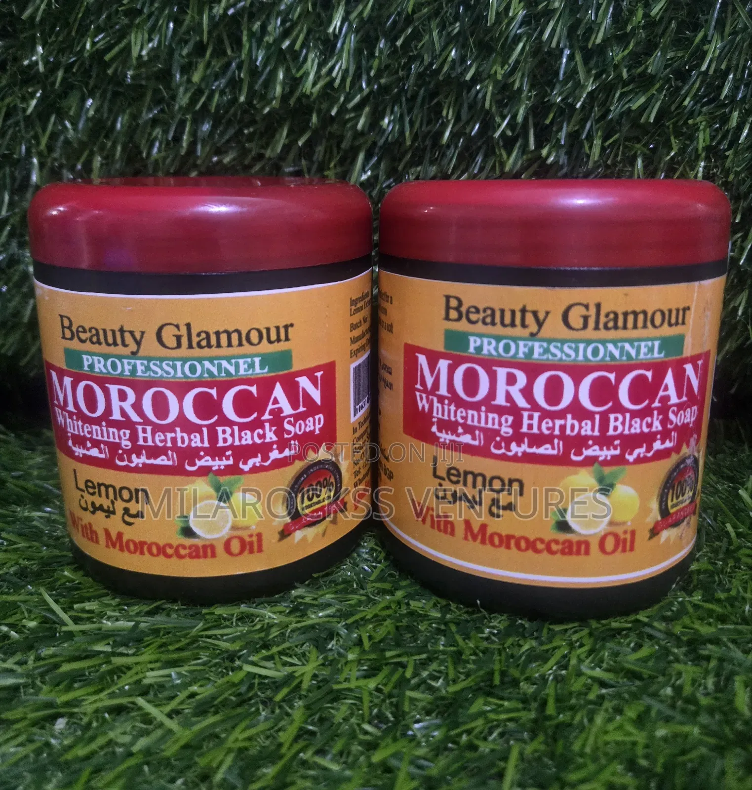 Beauty Glamour Moroccan Whitening Herbal Black Soap.