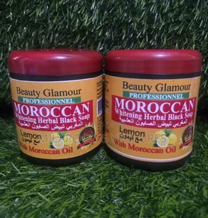 Beauty Glamour Moroccan Whitening Herbal Black Soap.
