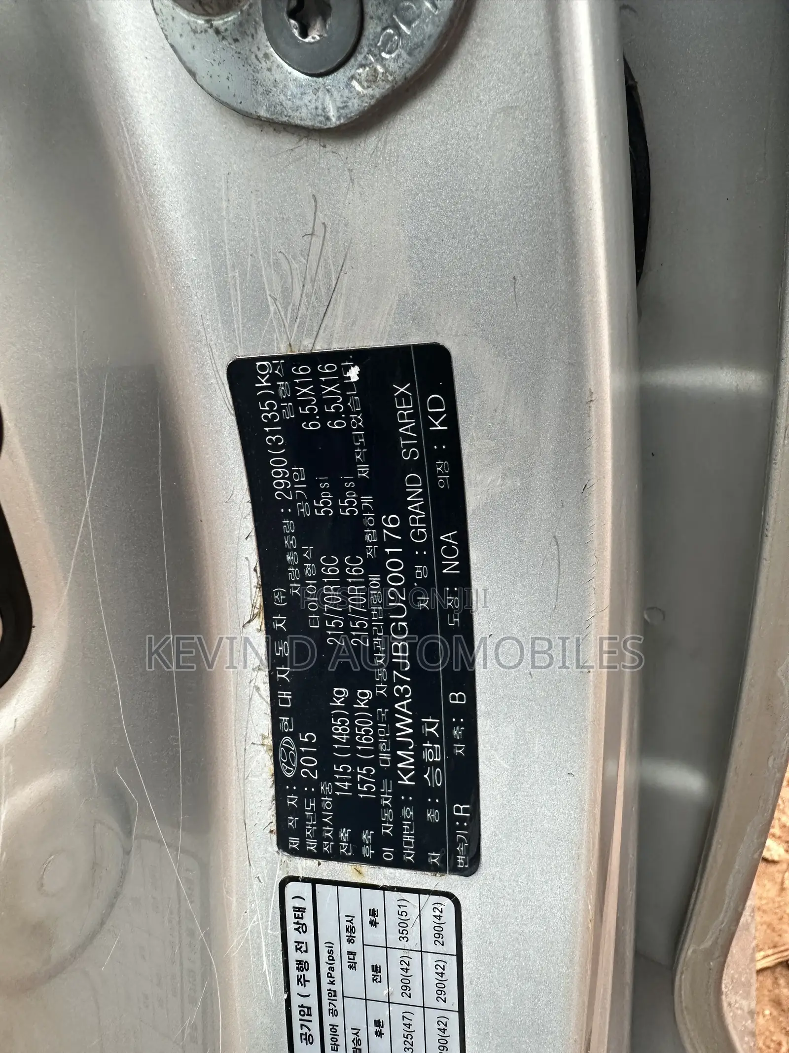 Hyundai Starex 2015 Silver