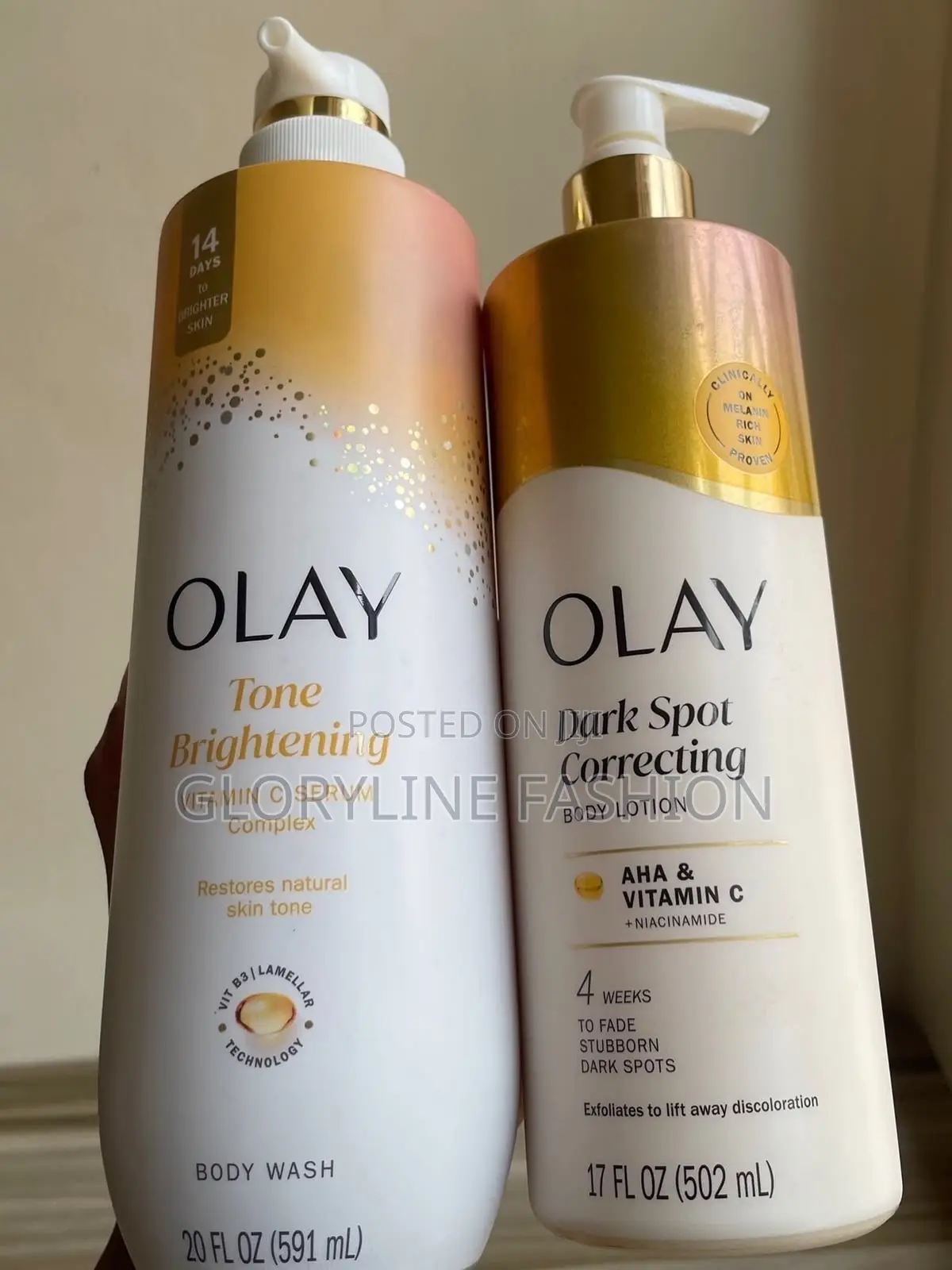 Olay Dark Spot Correcting Body Lotion and Shower Gel