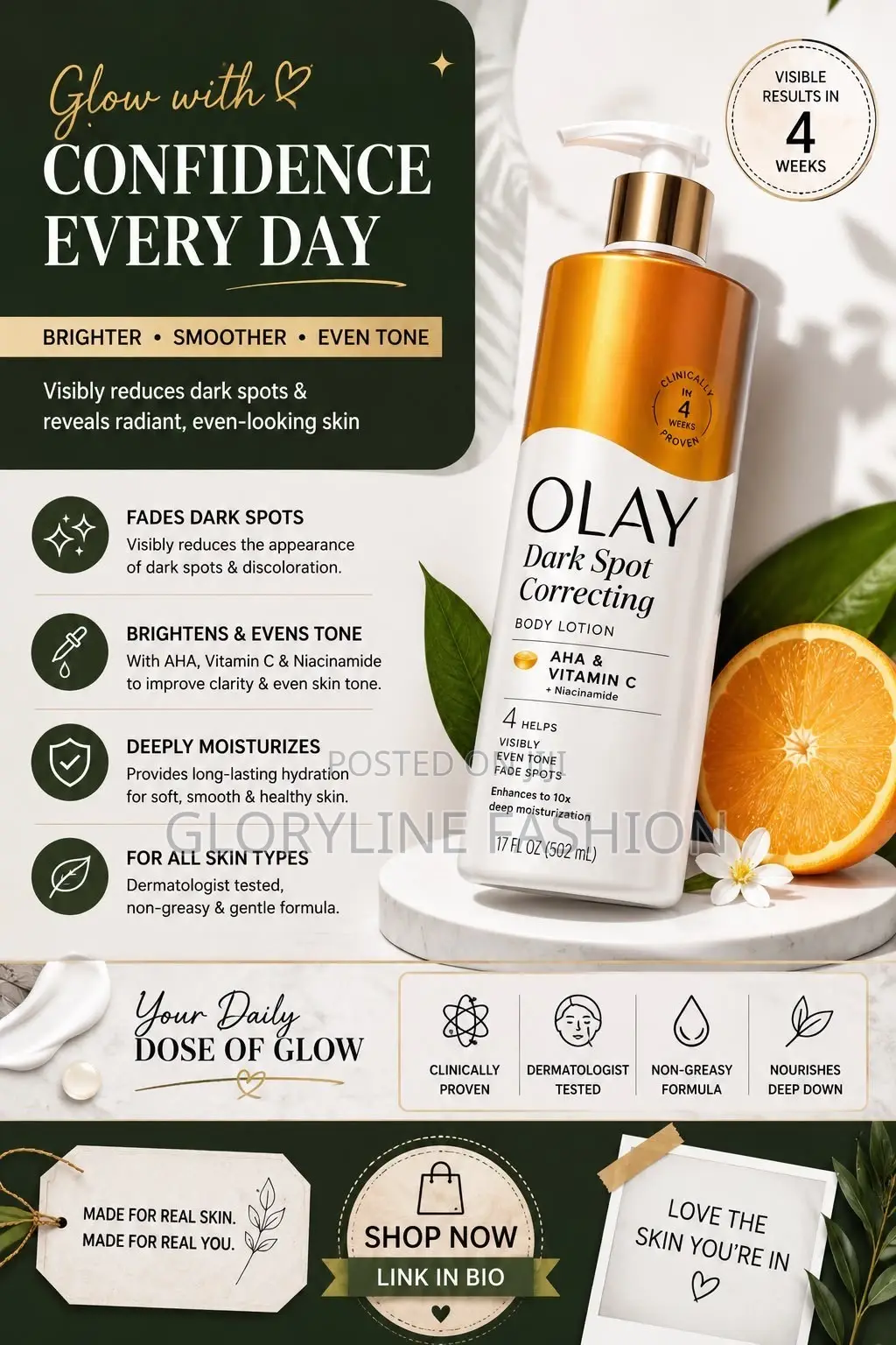 Olay Dark Spot Correcting Body Lotion and Shower Gel