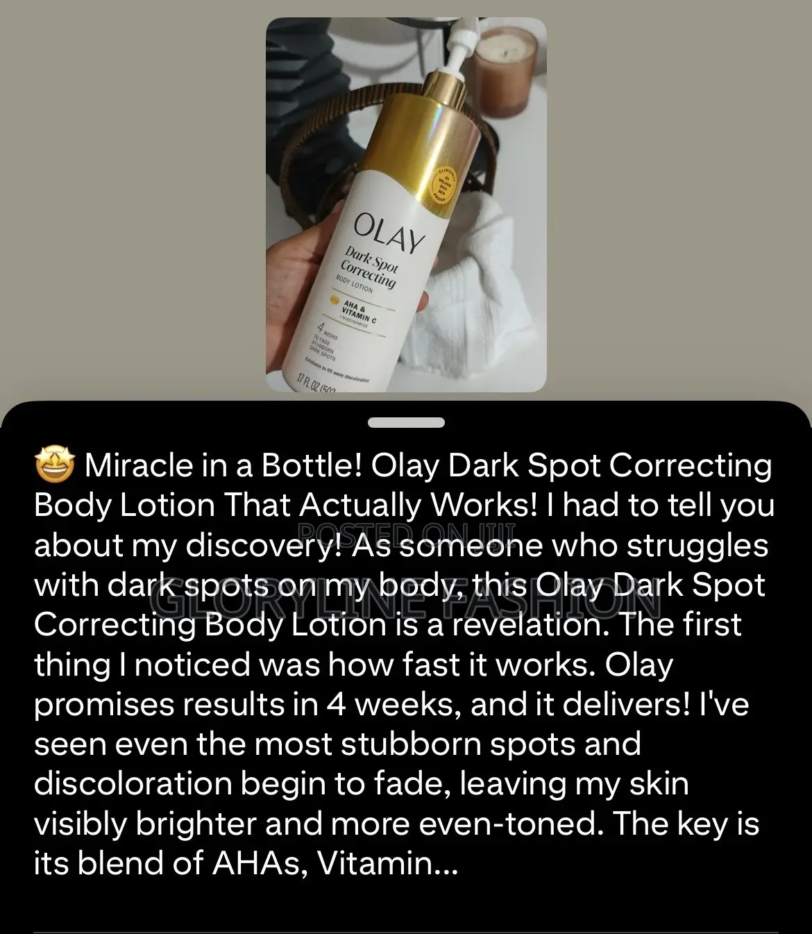 Olay Dark Spot Correcting Body Lotion and Shower Gel