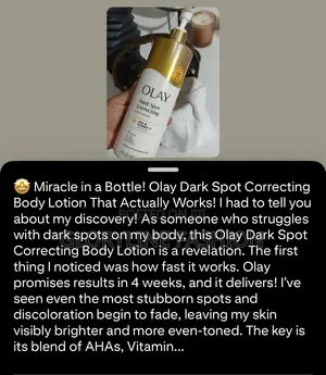 Olay Dark Spot Correcting Body Lotion and Shower Gel