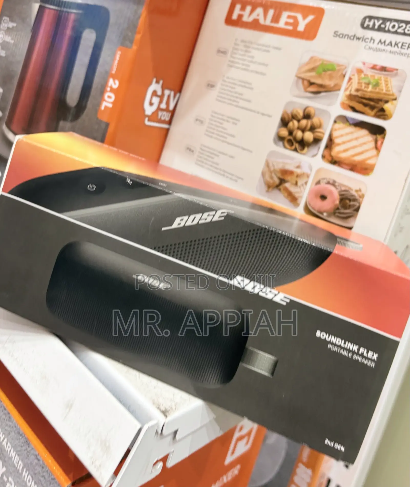 Super Classic Bose Soundlink Flex Portable Bluetooth Speaker(Black).