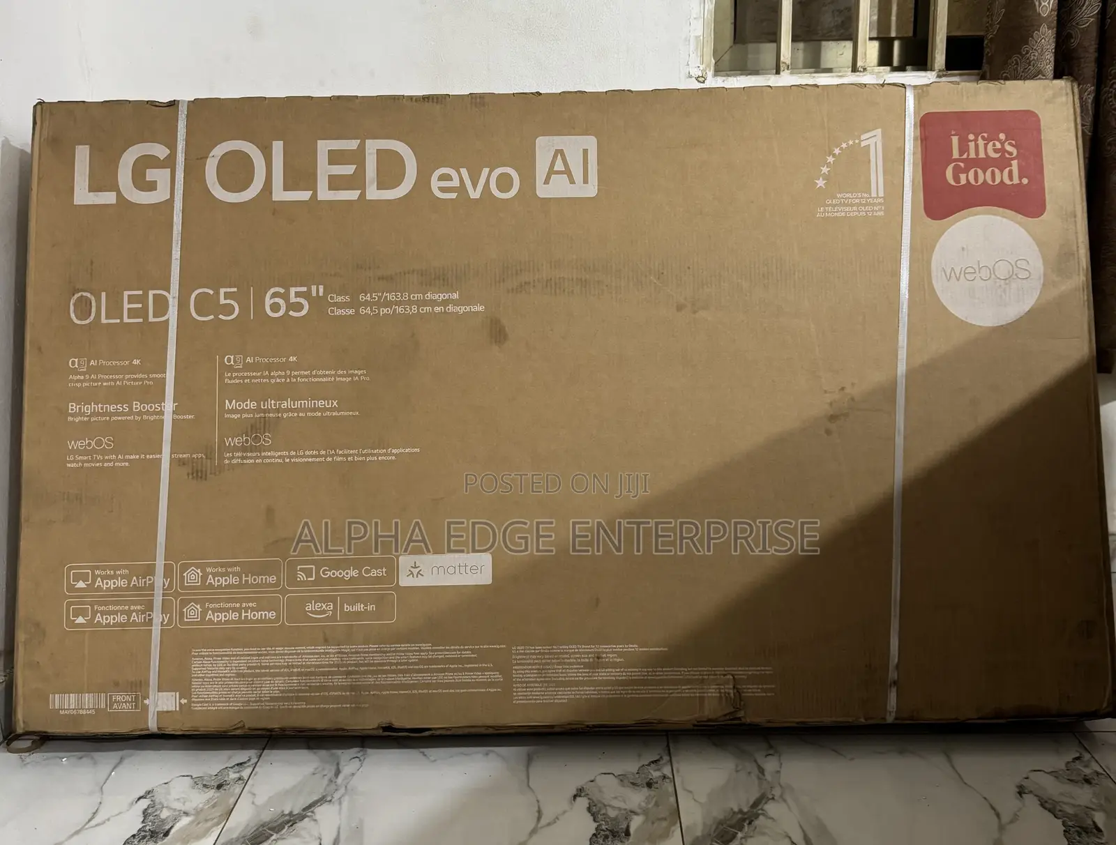 LG 65” C5 Oled Evo Ai Smart TV Usa