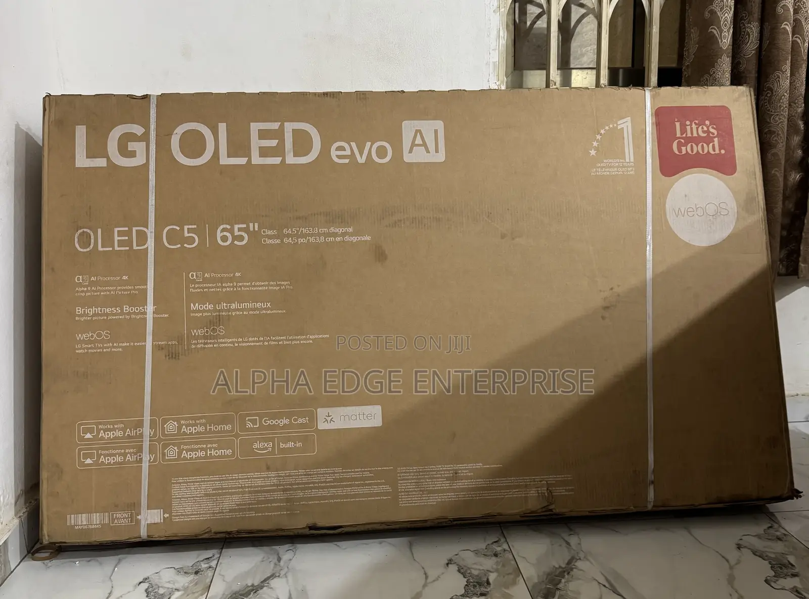 LG 65” C5 Oled Evo Ai Smart TV Usa