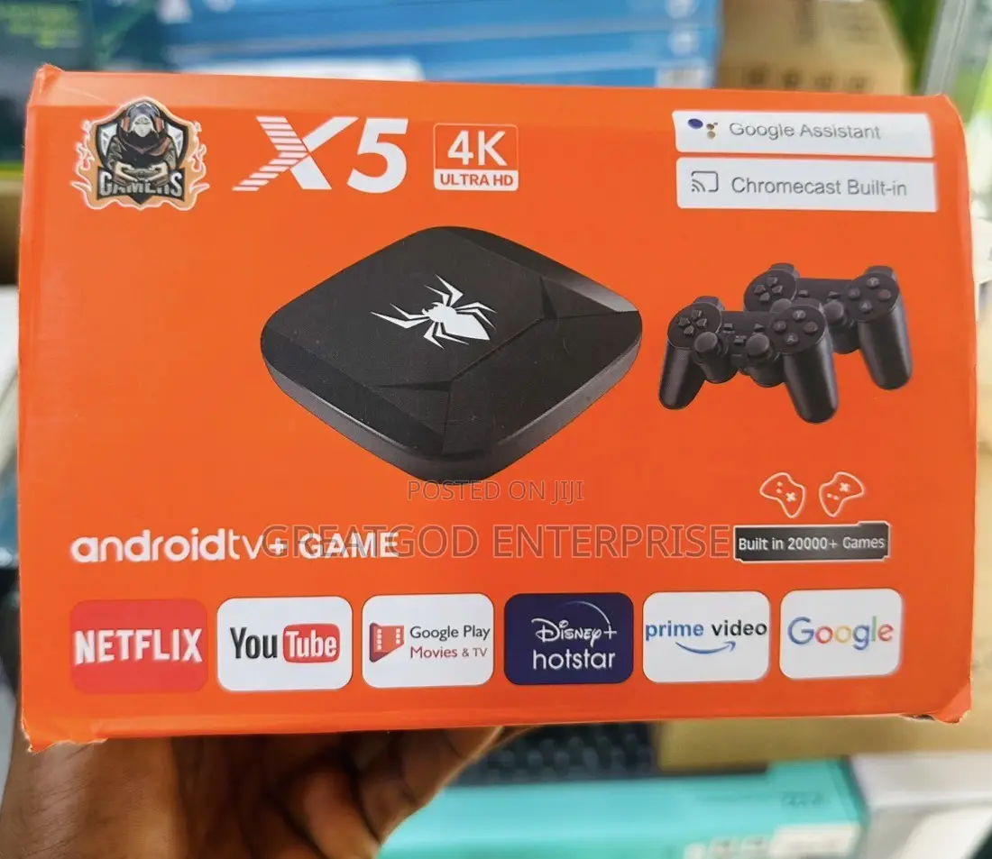 X5 Ultra HD Android TV + Game Console Box