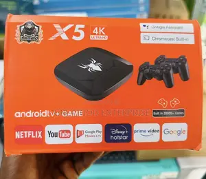 X5 Ultra HD Android TV + Game Console Box