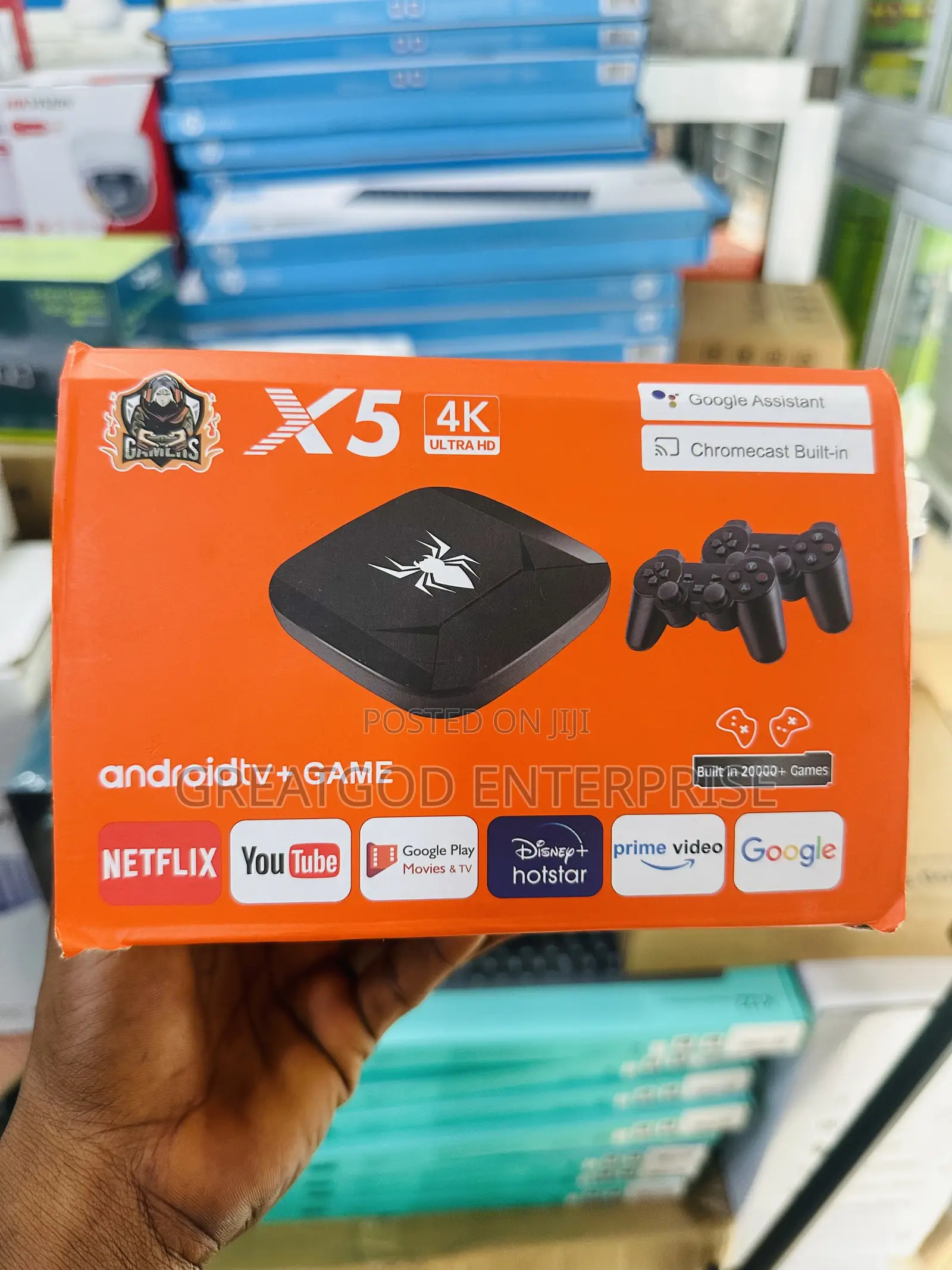 X5 Ultra HD Android TV + Game Console Box