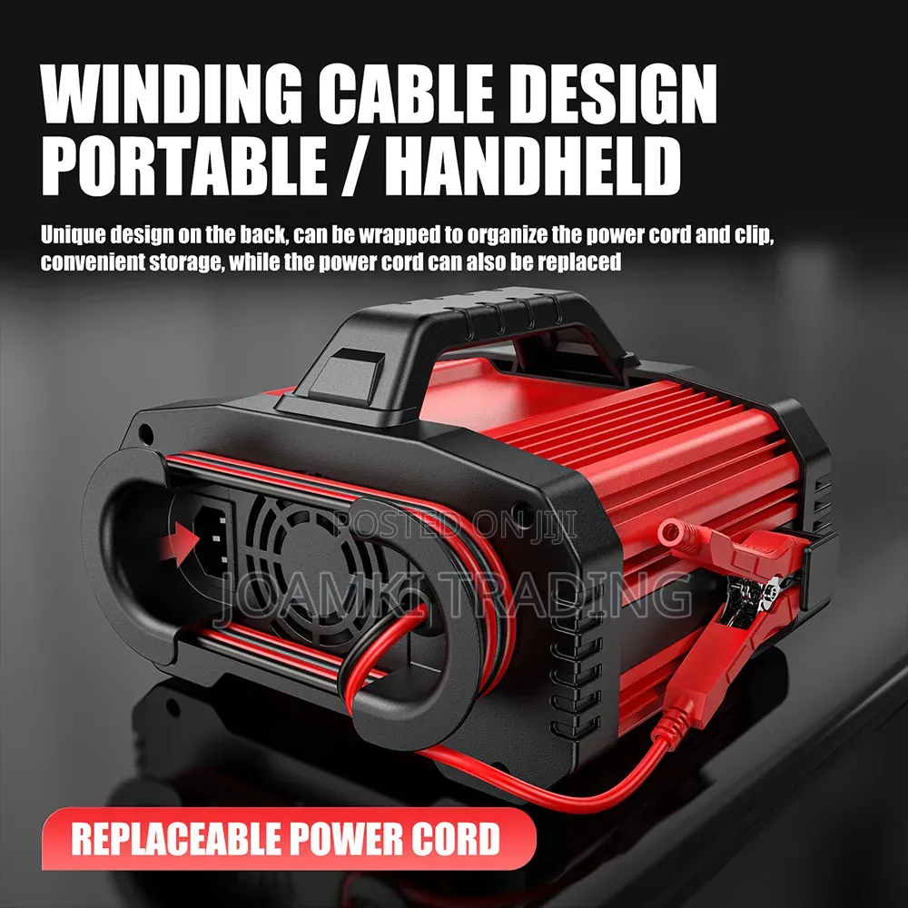 12v25a-24v15a Car Battery Charger, Smart Charger With Booster Mode