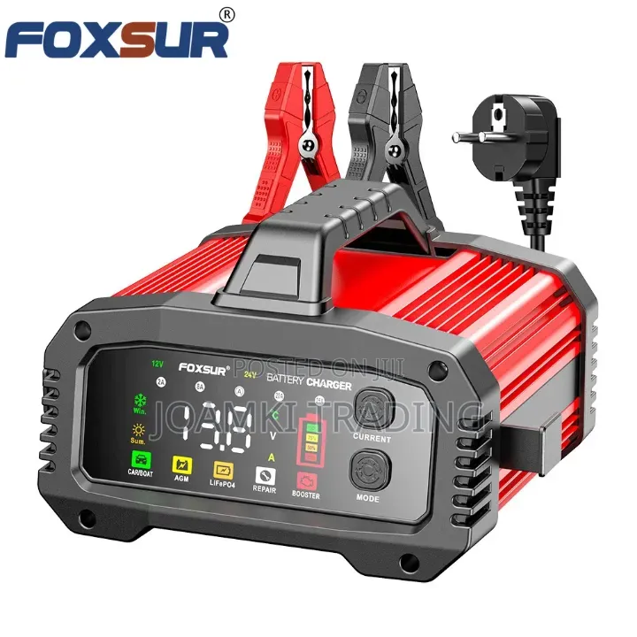12v25a-24v15a Car Battery Charger, Smart Charger With Booster Mode