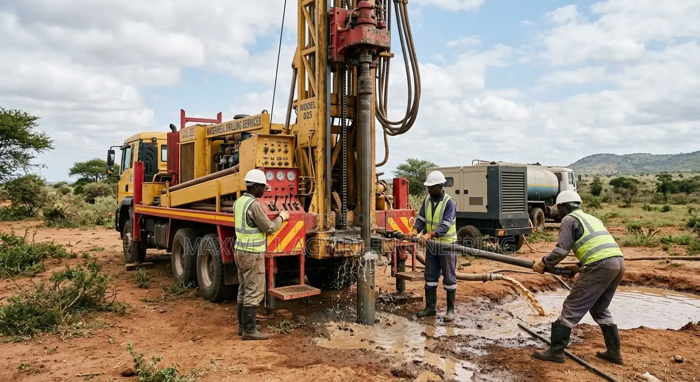 Community Borehole Drilling in Mankessim