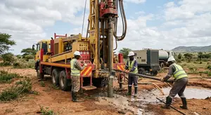Community Borehole Drilling in Mankessim