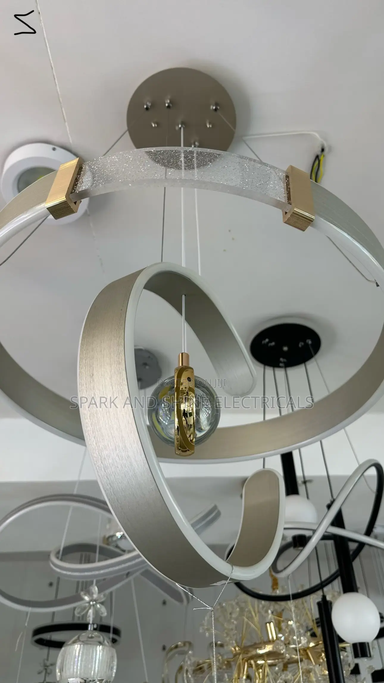 Multi-Ring LED Chandelier Light