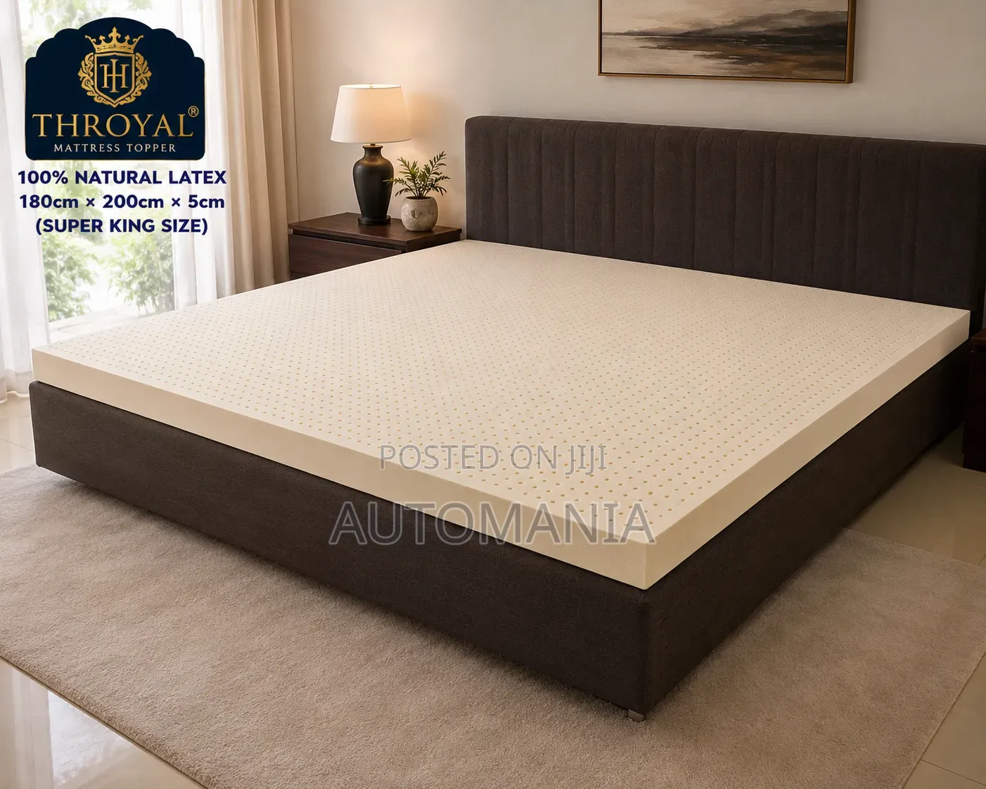 Super King Size - THRoyal Latex Mattress Topper