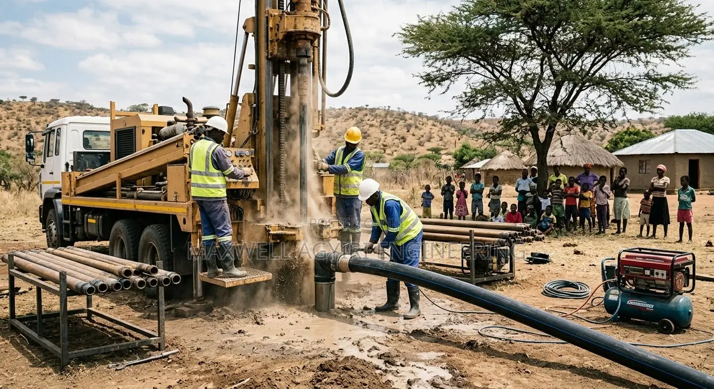 Community Borehole Drilling in Adum
