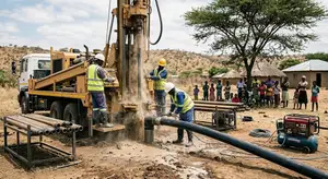 Community Borehole Drilling in Adum