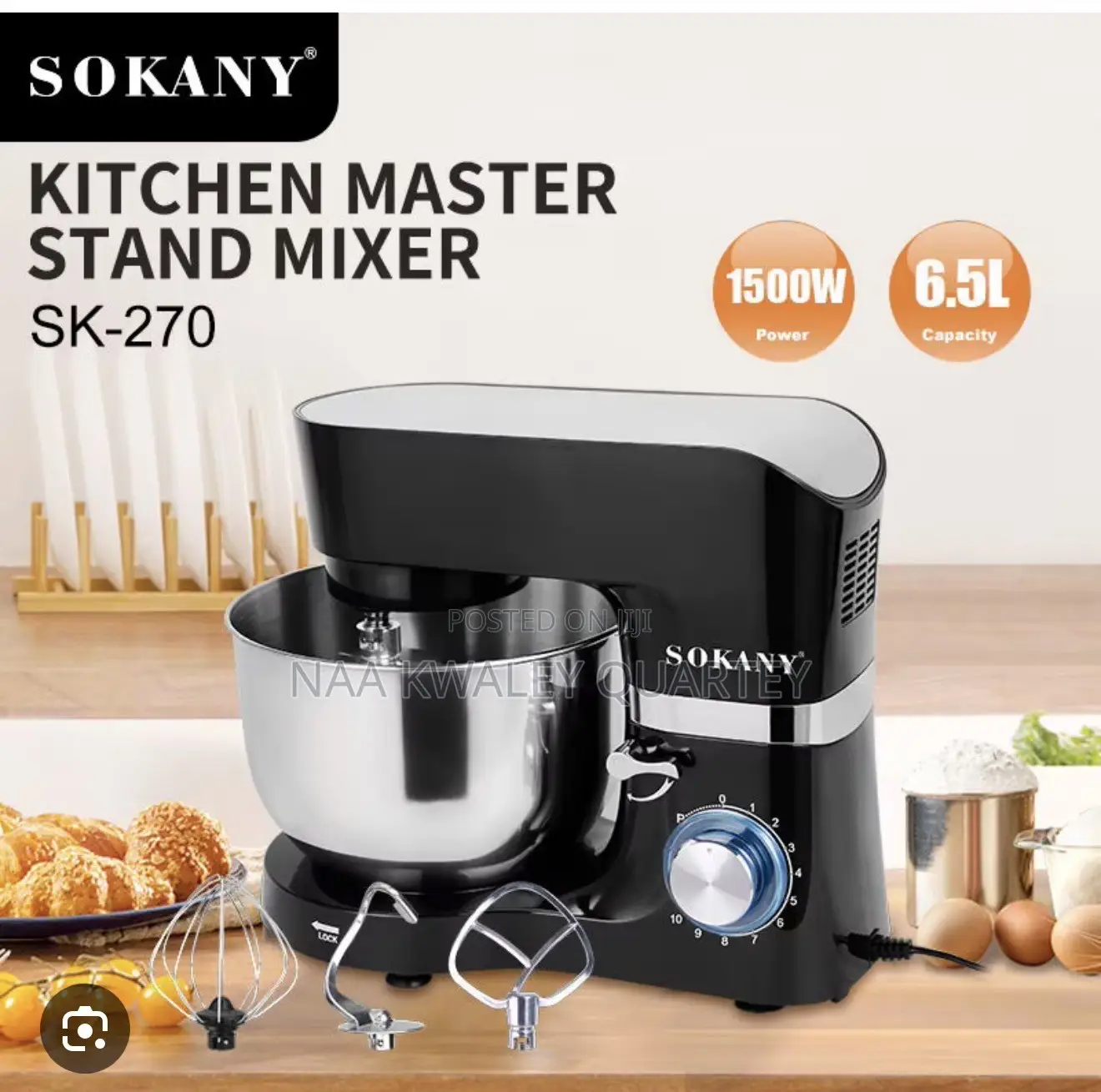 6.5L Sokany Stand Mixer