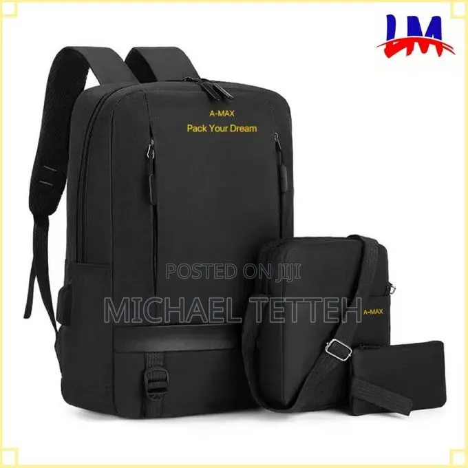 3 in 1 Multi Functional Backpack Black