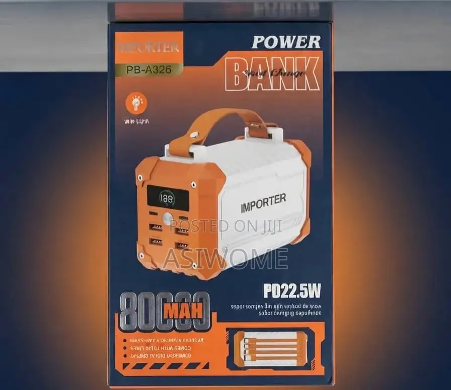 80000mAh Importer Power Bank