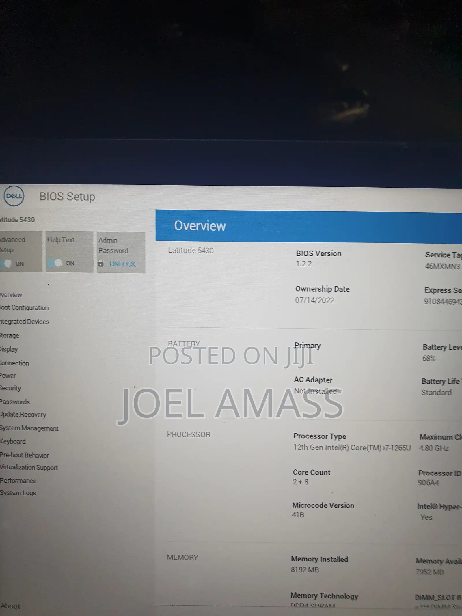 New Laptop Dell Latitude 5430 8GB Intel Core i7 SSD 256GB