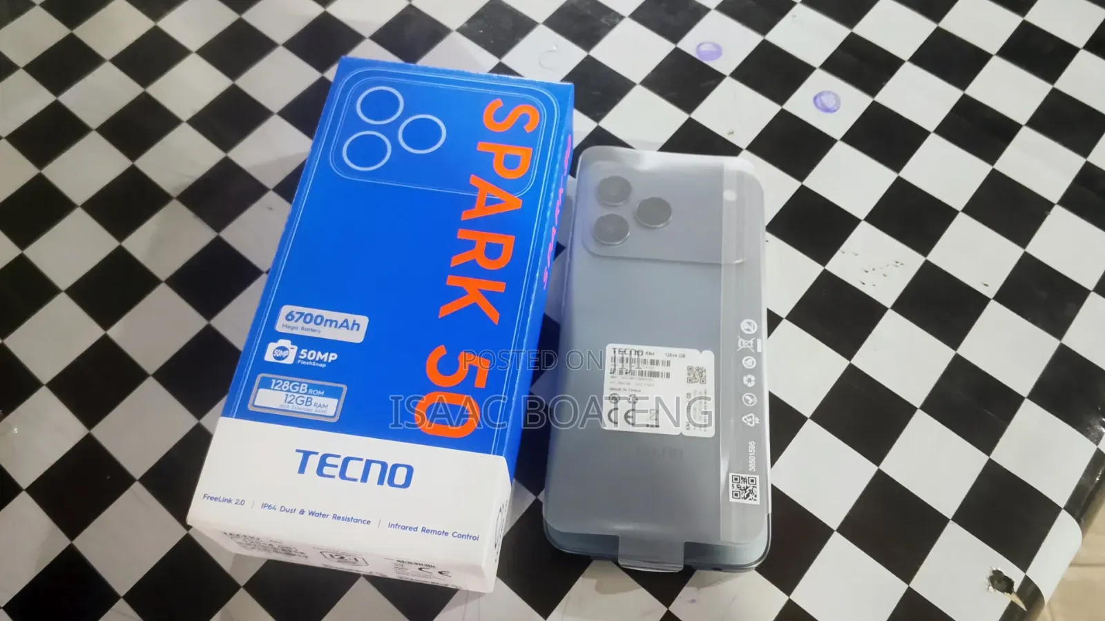New Tecno Spark 50 128 GB Black