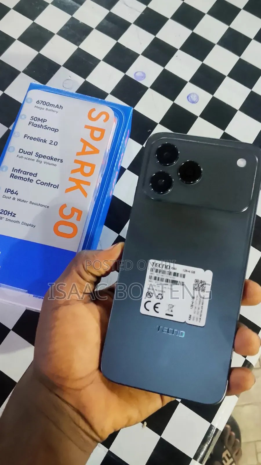 New Tecno Spark 50 128 GB Black
