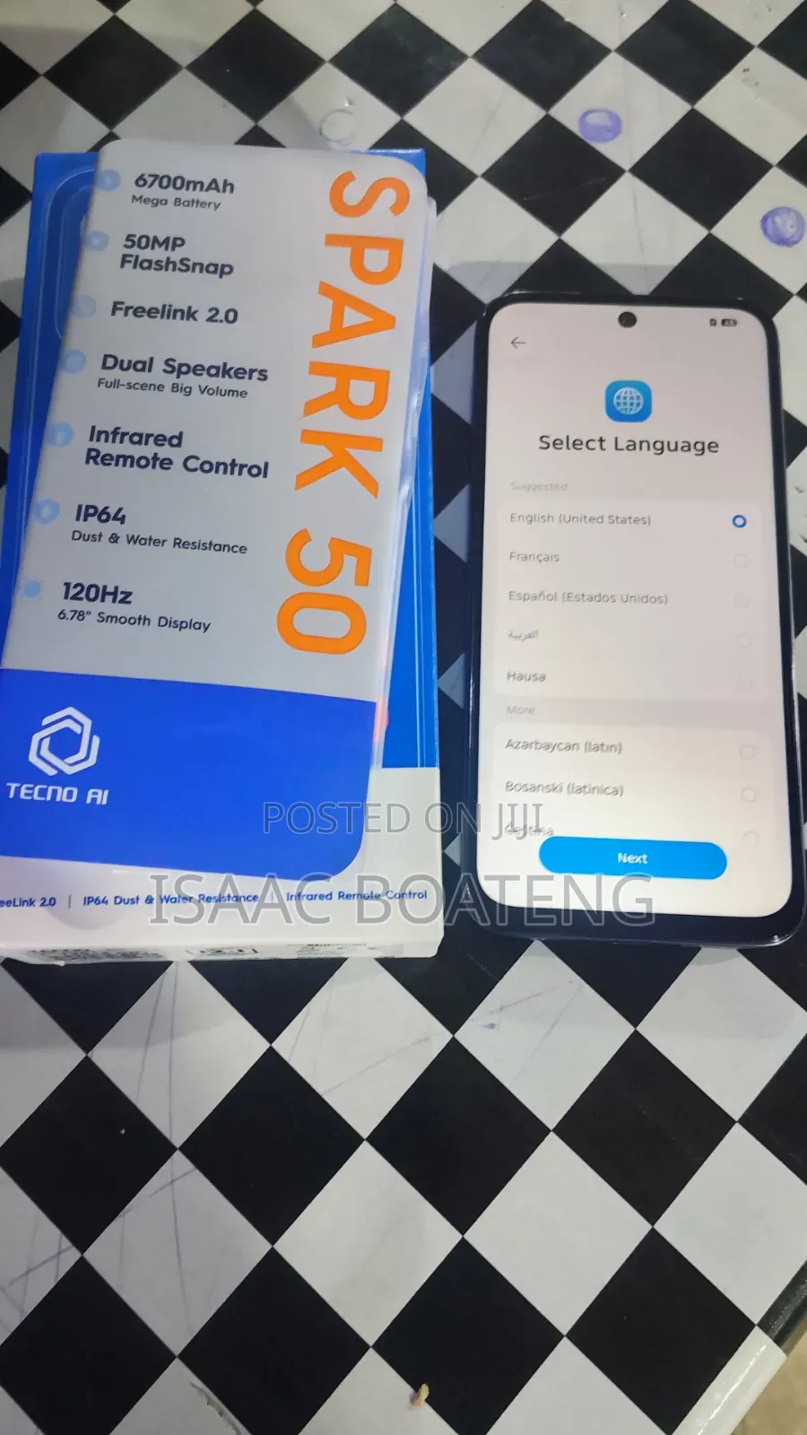New Tecno Spark 50 128 GB Black