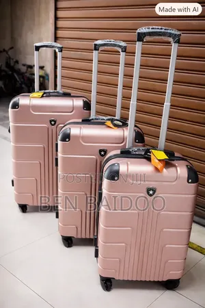 3-Piece Luggage 3in1 Travel Bags (Smooth Wheels)