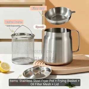 Deep Fryer and Oit Strainer