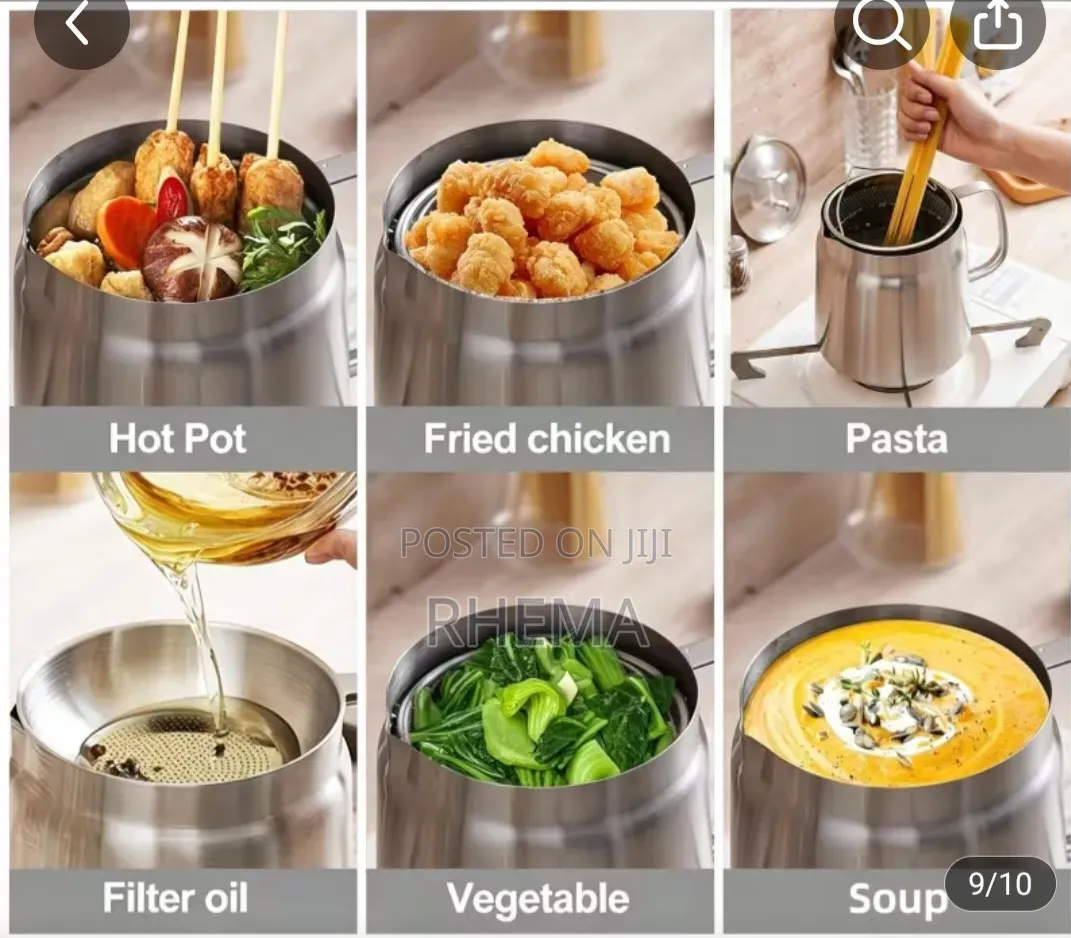 Deep Fryer and Oit Strainer