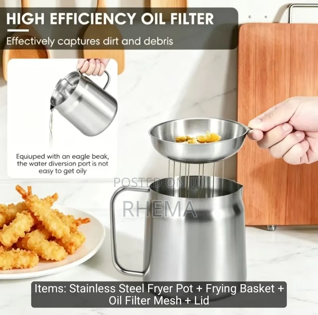 Deep Fryer and Oit Strainer