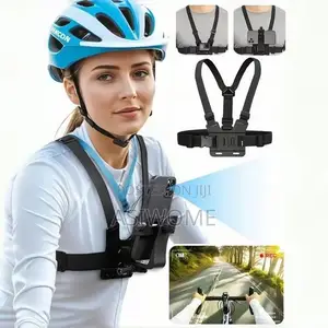 1 PC Adjustable Phone Clip Holder With Chest Strap