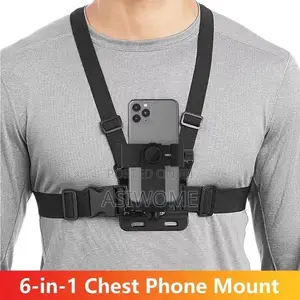 1 PC Adjustable Phone Clip Holder With Chest Strap