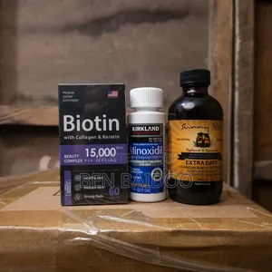 Kirkland Castor Oil Combo (Quick Hair Growth Results With Biotin)