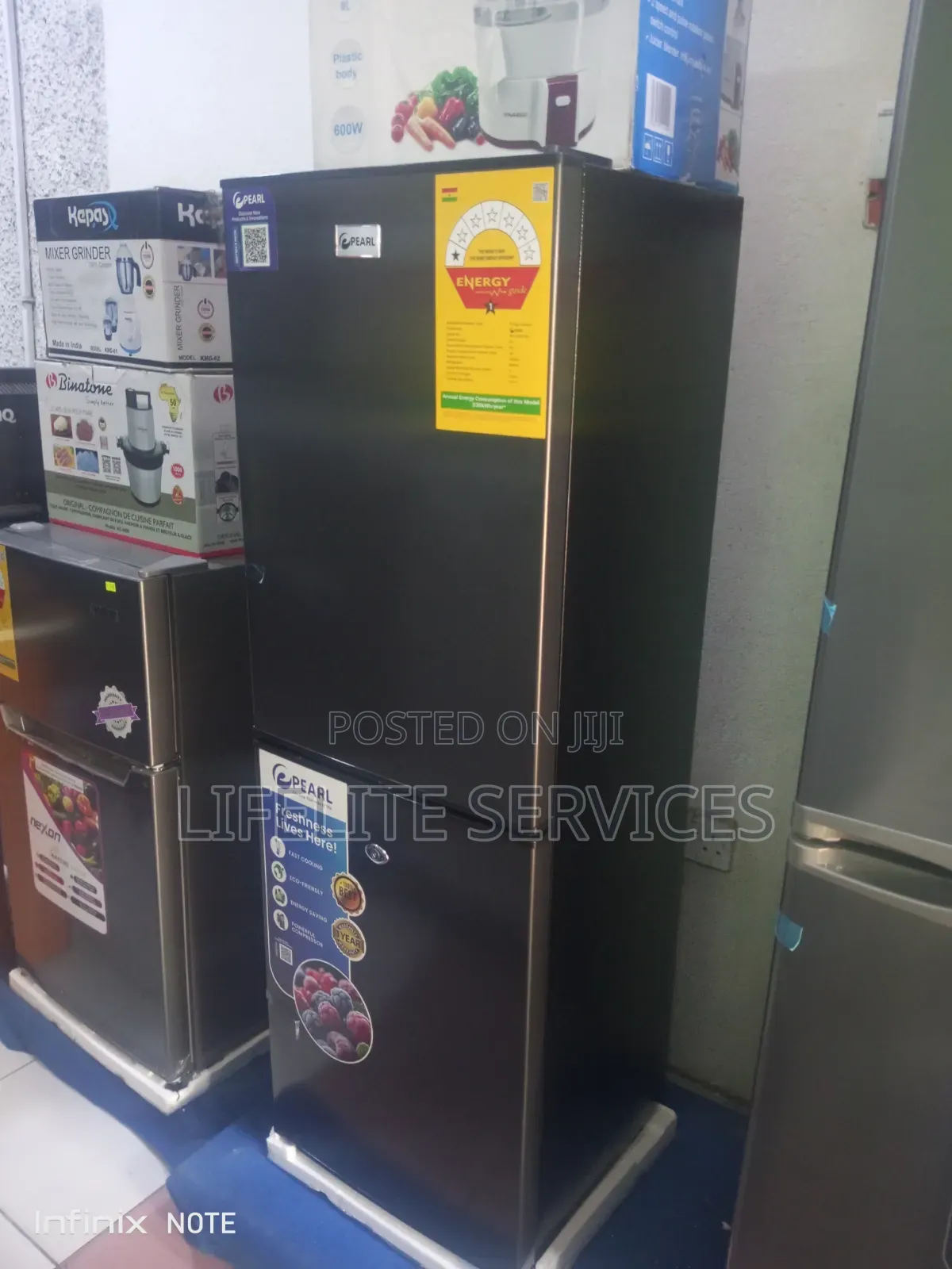 2 Doors Fridge Pearl - 102 Litre