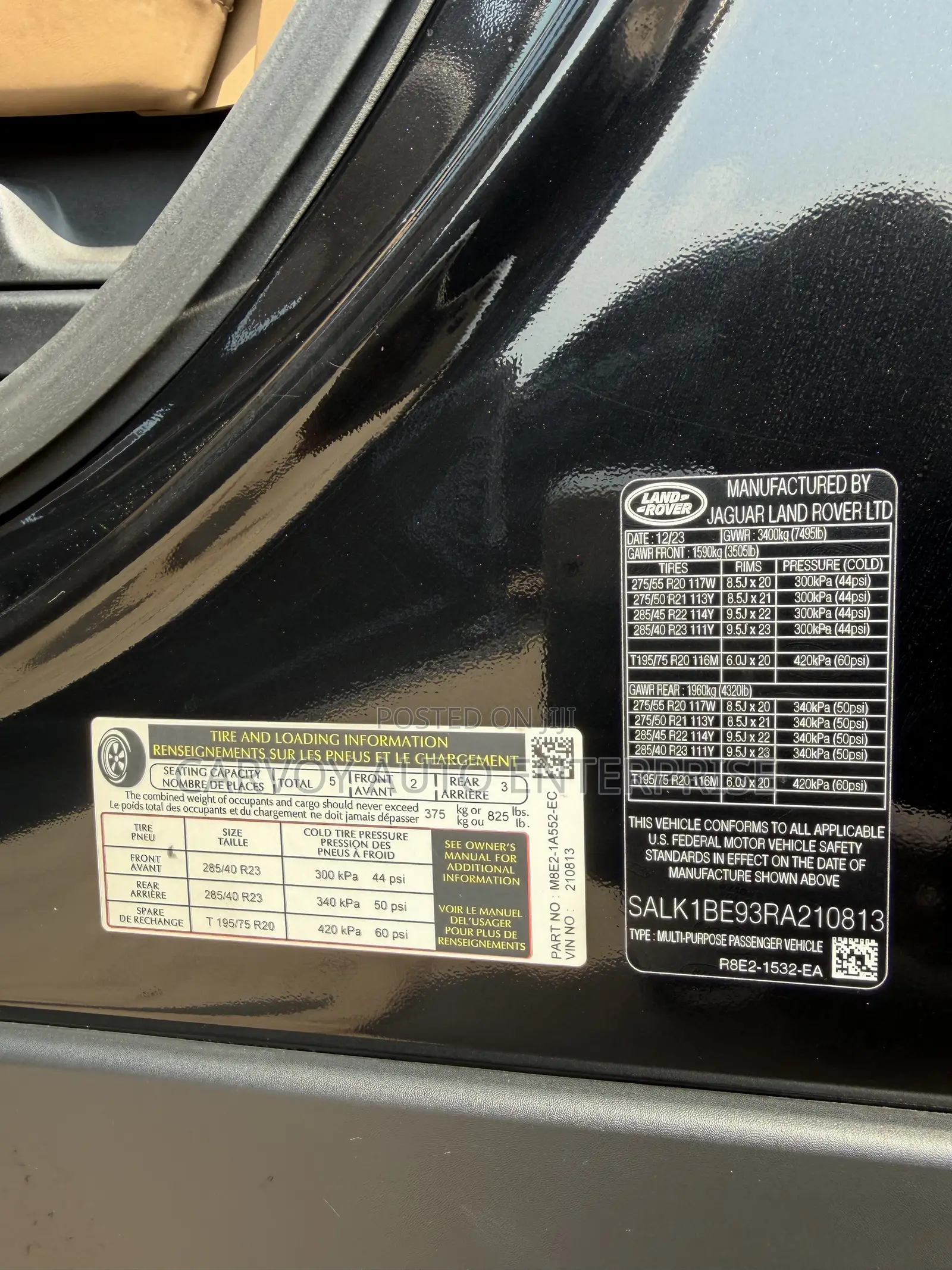 Land Rover Range Rover Autobiography 2024 Black