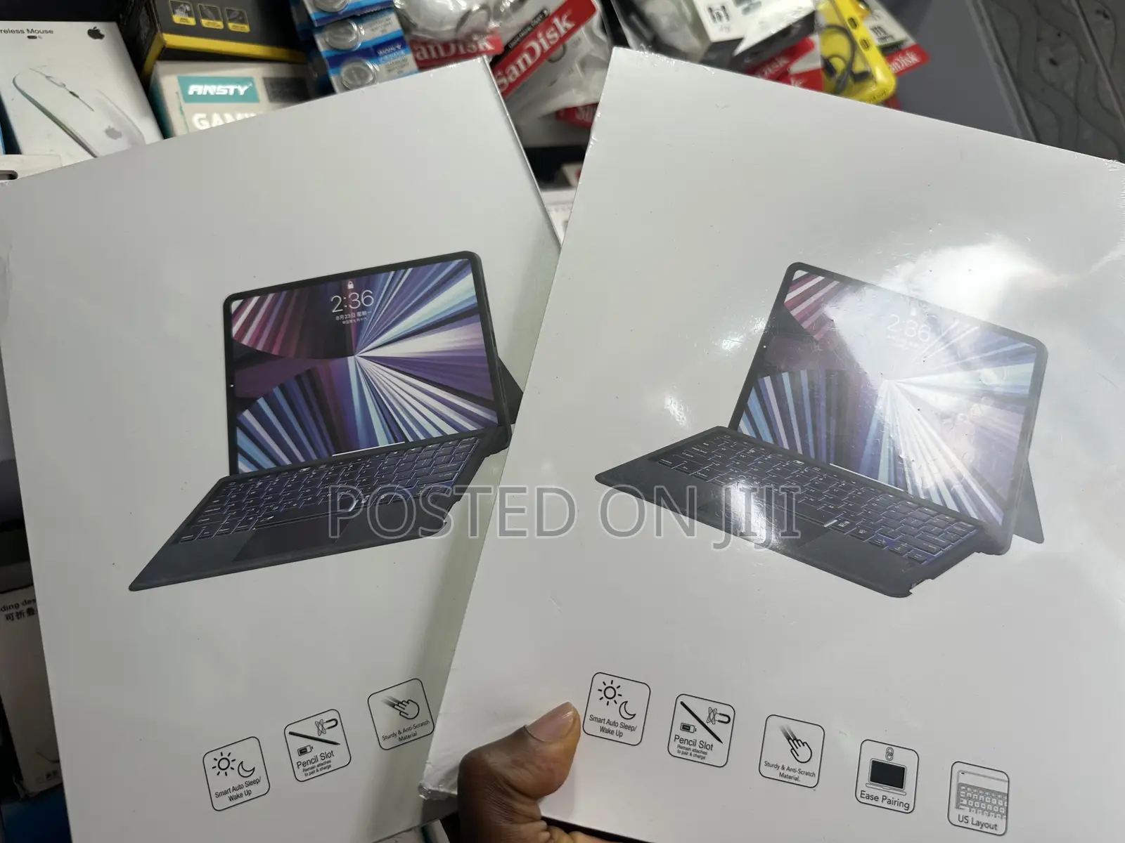 Tablet S9/S9fe/S10plus 12.4inch, Keyboard Magnetic Case With Light